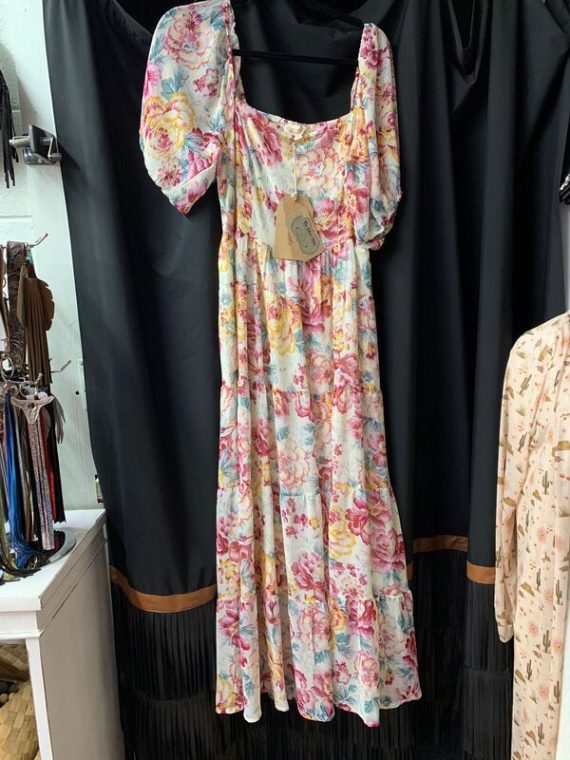 Light Colored Floral Dress on The Other Place Lampasas