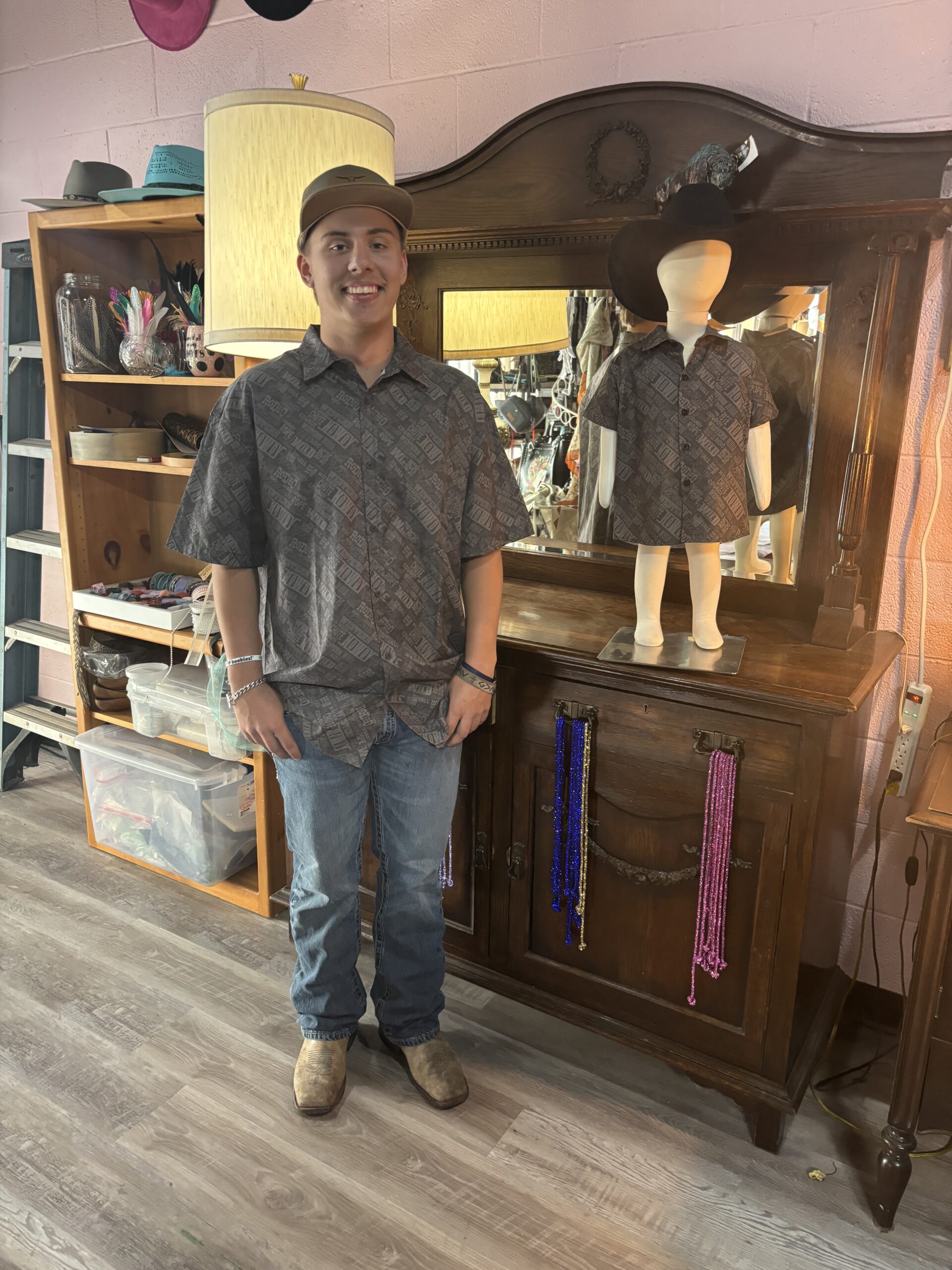 Men's Shirt - Western Lingo, Hey Howdy Hey, Button Front