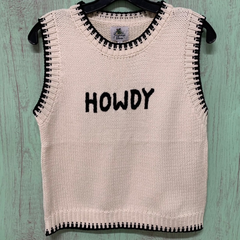 Sweater - Howdy Knitted Tank