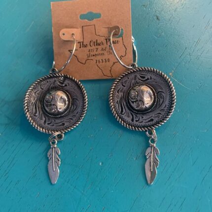 Earring Sombrero W Feather