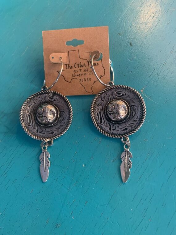 Earring Sombrero W Feather