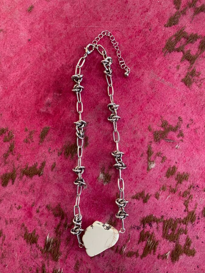 Necklace - Chain w/Costume Buffalo Turquoise