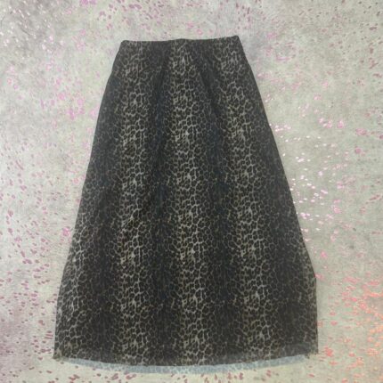 Skirt - Cheetah Mesh Maxi
