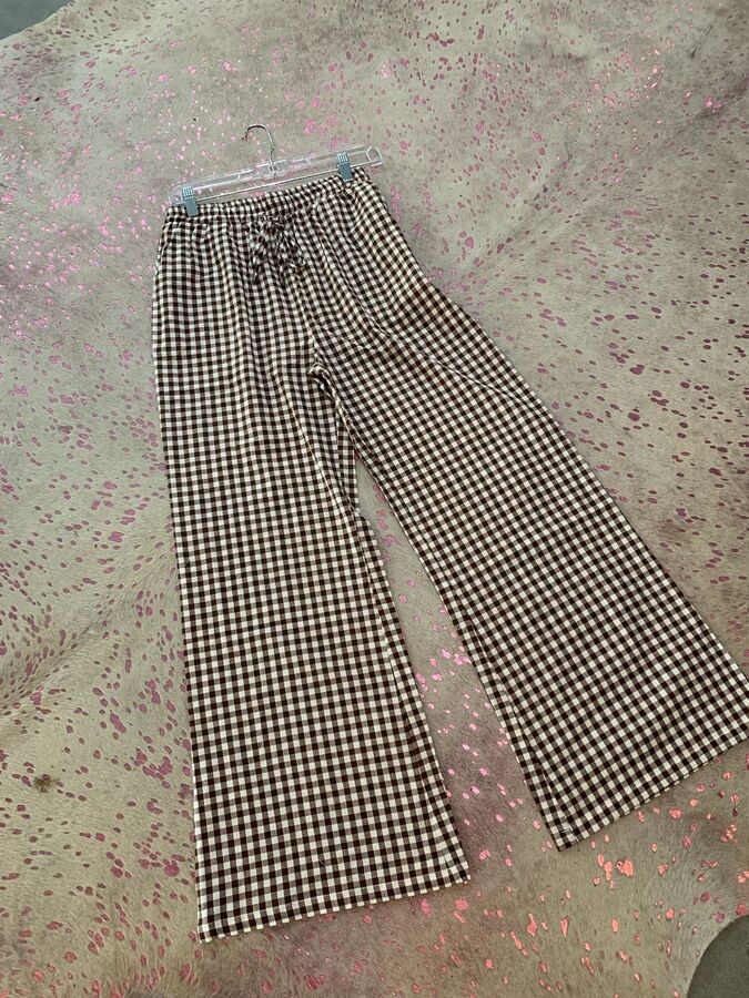 Set Pant and Shirt Brown Gingham