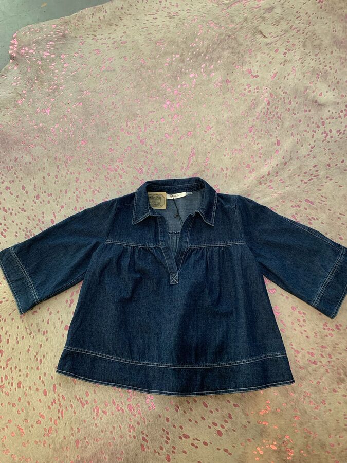 Shirt - V Neck Denim Swing Top