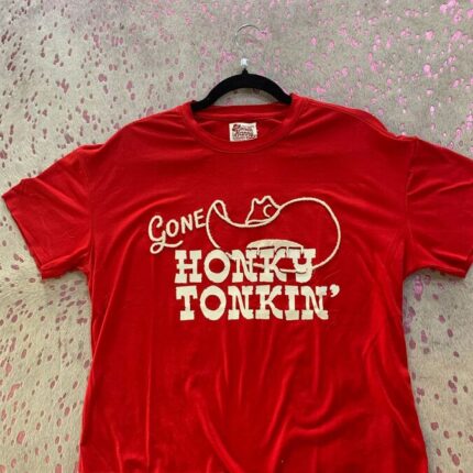 T Shirt Gone Honky Tonkin Red