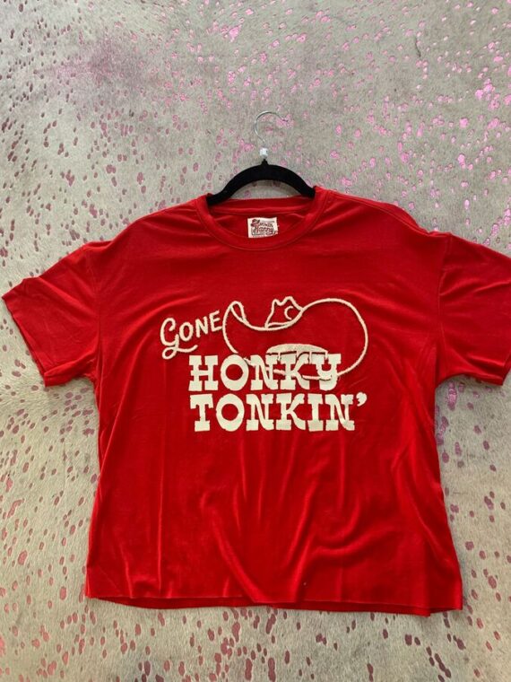 T Shirt Gone Honky Tonkin Red