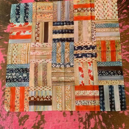 Scarf Log Cabin Shorty 700%Silk
