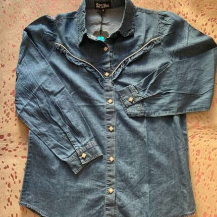 Shirt Rowdy Ruffles L S Dark