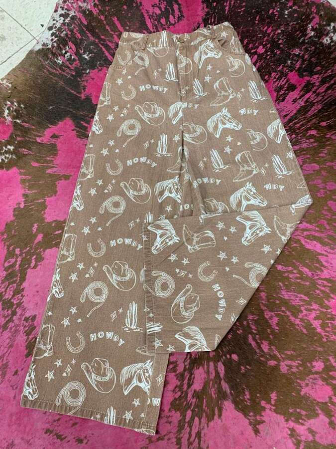 Pants Tan Western Things TH8001