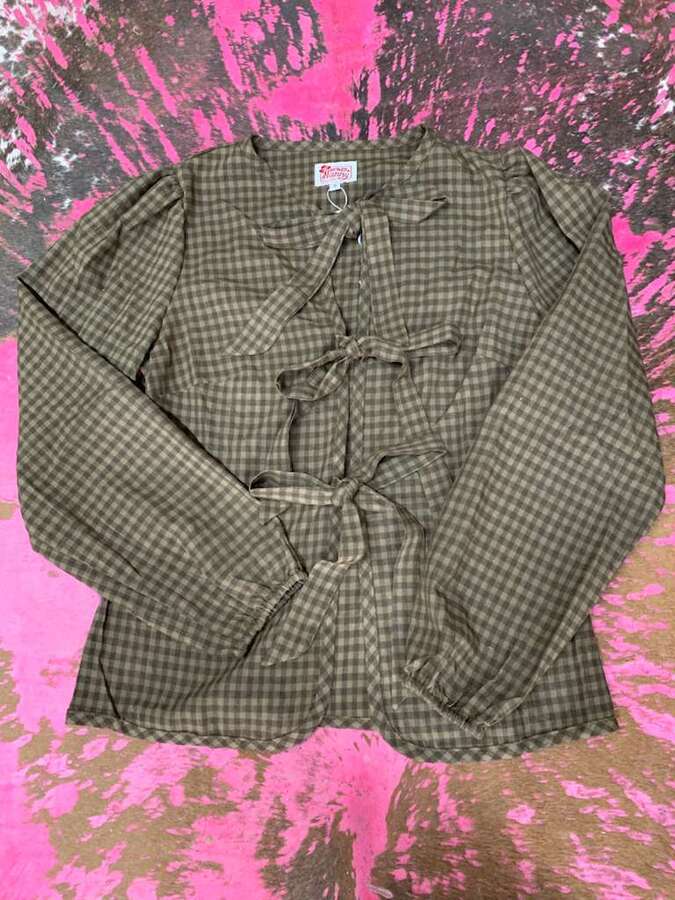 Shirt Brown/Tan Gingham L/S