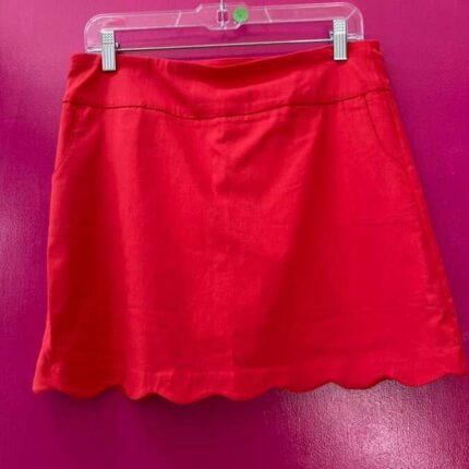 Skort Scallop Red pockets