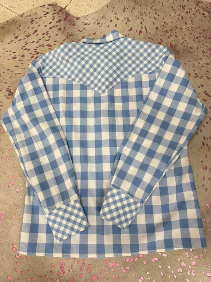 Shirt Blue Mixed Gingham