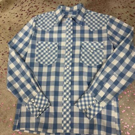 Shirt Blue Mixed Gingham