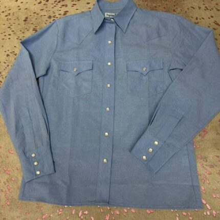 Shirt Light Chambray Denim Pearl Snap